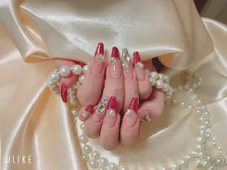 ネイル ネイルサロンAiri 長さ出し·シンプルのネイルデザイン