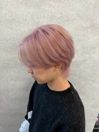 ショート カラー パーマ ヘアアレンジ メンズ メンズ🐺カラー／ 垢抜け🔥木村晴希のヘアスタイル