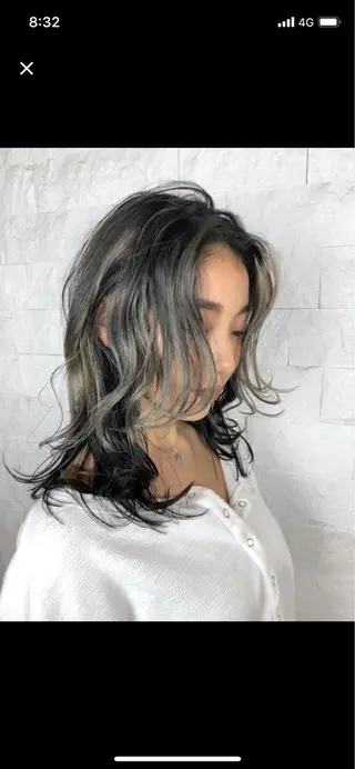 ミディアム カラー 縮毛矯正 髪質改善 鈴木のヘアスタイル