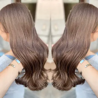 セミロング カラー パーマ ヘアアレンジ RecheRche【池袋】所属・👑指名率No.1 👑坂口飛翔のヘアスタイル