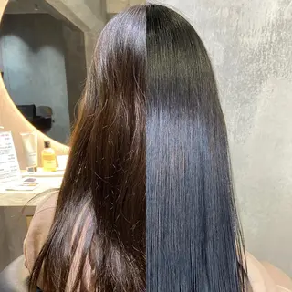 ロング ツバサ 髪質改善のヘアスタイル