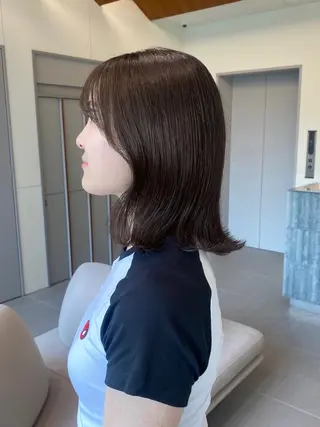 ミディアム カラー ハイトーン大好き 美容師🕊️aiのヘアスタイル