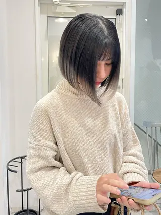 ミディアム カラー KAZU keshiki大名のヘアスタイル