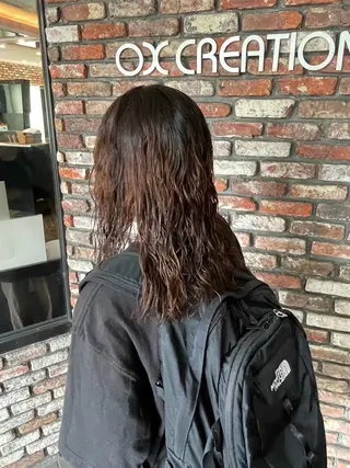 パーマ ショート 顔周りレイヤー/マオのヘアスタイル