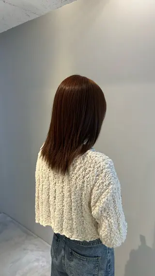 ミディアム カラー 透明感ナチュラル🪞 hanaのヘアスタイル