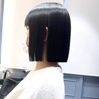 ショート ボブ/縮毛矯正/ 高嶋 優のヘアスタイル