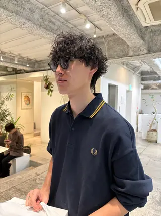 パーマ メンズ ANY/メンズ特化/ シバヤ ユウキのヘアスタイル