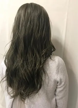 ロング カラー シールエクステ⭐️ オオミタクヤのヘアスタイル