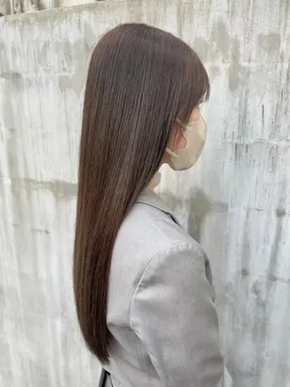 ロング カラー ✨ミニモ限定価格◎ ブリーチ無しカラーのヘアスタイル