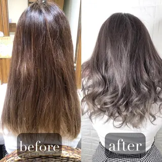 セミロング 縮毛矯正/髪質改善 主税巧一のヘアスタイル