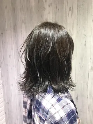 ミディアム カラー Renatus店長 金子裕美のヘアスタイル