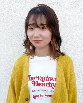 ミディアム YUIMARL岡山店 MIRAIのヘアスタイル