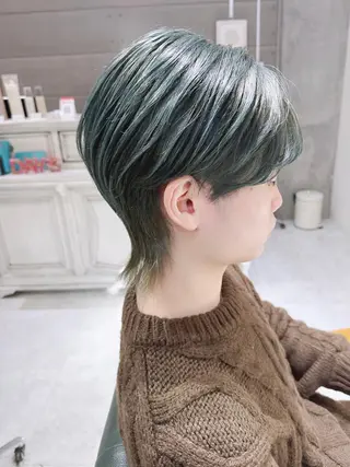 ショート ヘアアレンジ カラー Days 透明感カラーのヘアスタイル