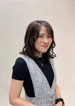 ミディアム カラー 小野 友暉のヘアスタイル