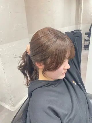 セミロング tokute 中野真咲🐺のヘアスタイル