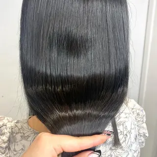 ロング カラー 酸性ストレート・ メンズ 三原 楊子のヘアスタイル