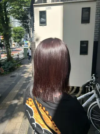 セミロング カラー 🎀咲月🎀レイヤー /暖色透明感カラーのヘアスタイル