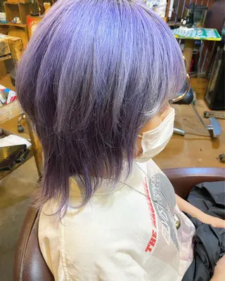 ミディアム カラー 玉木 育実のヘアスタイル