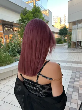 セミロング カラー 🫧Ai/ ロロネー森ノ宮💖のヘアスタイル