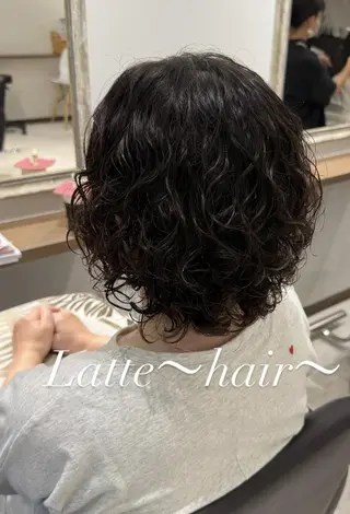 ミディアム パーマ 瀬尾 由希菜のヘアスタイル