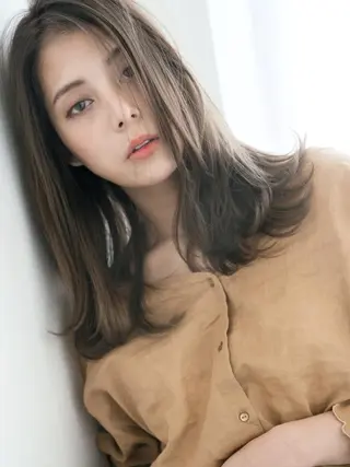 セミロング カラー DUNOhair デュノヘアーのヘアスタイル