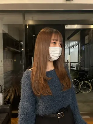 ロング カラー パーマ 鈴木 乃愛のヘアスタイル