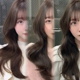 ミディアム 臼杵 晴のヘアスタイル