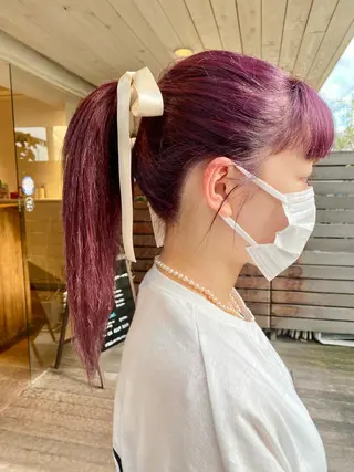 ロング カラー ヘアアレンジ BELLA阿部野 TOMOMIのヘアスタイル