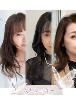 ロング MIZUKI🫧ྀི 韓国ヘアAFLOATのヘアスタイル