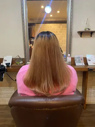 ロング Hair & Eyelash Riche所属・肥田 夕蘭のヘアスタイル