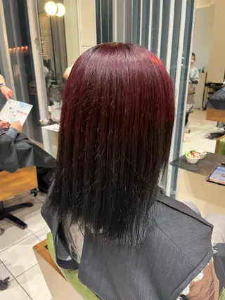 ミディアム 中村 彩奈のヘアスタイル