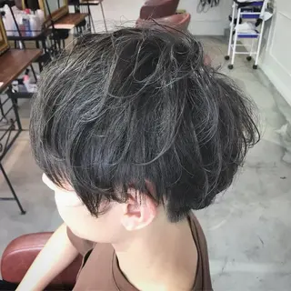 ショート カラー メンズ マンツーマン/透明感 foi hairのヘアスタイル