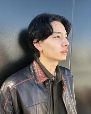 ミディアム メンズ 表参道メンズカット hikariのヘアスタイル