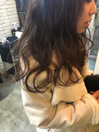 セミロング カラー パーマ ヘアアレンジ TOMO GEEKS代表のヘアスタイル