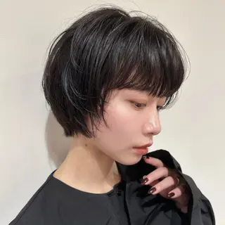 ショート パーマ 縮毛矯正/ショート/ ボブ/石橋代智のヘアスタイル