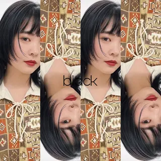 ミディアム カラー 楪 yuzuriha所属・Saaya/レイヤー /ブリーチ/ブロンドのヘアスタイル