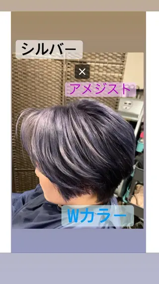 カラー LUCIA所属・透明感カラー/ブリー チ無し/瀧田恭平のヘアスタイル