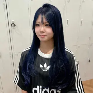 ロング カラー ヘアアレンジ キヨミ 韓国レイヤーカットのヘアスタイル