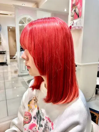 カラー 暖色color🍒 あやかのヘアスタイル