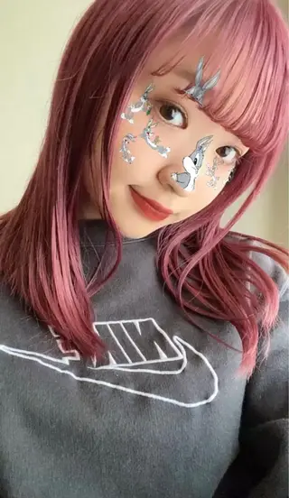 セミロング カラー 心斎橋/ブリーチ minamiのヘアスタイル