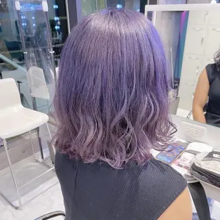 セミロング カラー ヘアアレンジ メンズ キッズ お悩み解決美容師 💐AMIのヘアスタイル