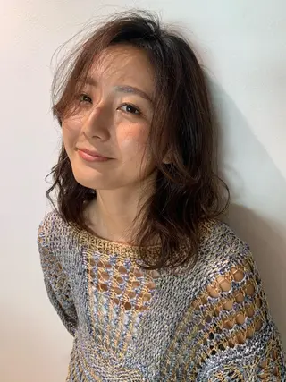 ミディアム 髪質改善/縮毛/トリ ートメント/平野広大のヘアスタイル