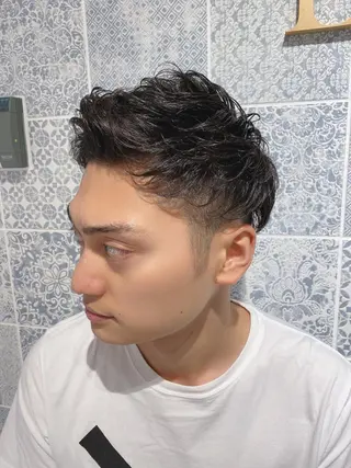 ショート パーマ メンズ lond strada所属・🌟モテ髪ショート 🌟店長 津賀涼のヘアスタイル