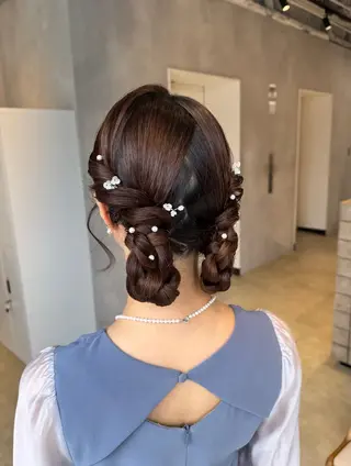 ヘアアレンジ 透明感カラー✨艶髪 制作🌱山根あゆみのヘアスタイル