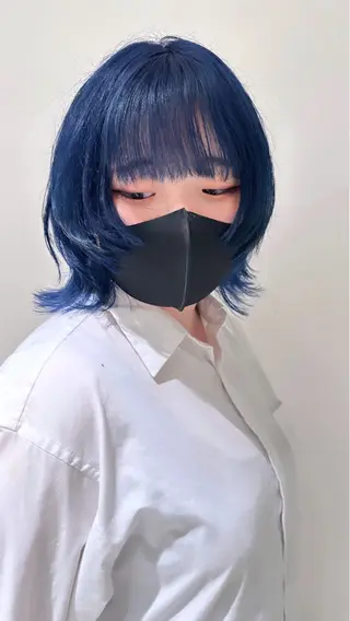 ミディアム カラー coto所属・艶カラー/ブリーチ 高野菜瑠のヘアスタイル