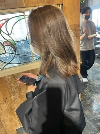 セミロング 韓国 / 中国ヘア 🦋Noniのヘアスタイル