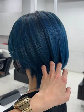 ショート カラー パーマ amble luxe ❤️渋谷❤️のヘアスタイル