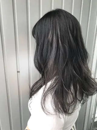 セミロング カラー 髙橋 かすみのヘアスタイル