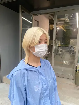 ミディアム カラー qulim所属・前橋 姫奈のヘアスタイル