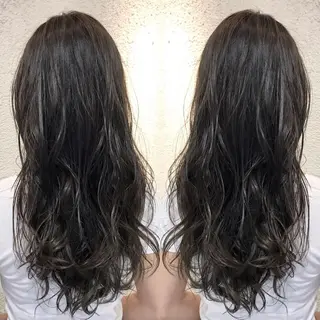 ロング カラー シールエクステ⭐️ オオミタクヤのヘアスタイル